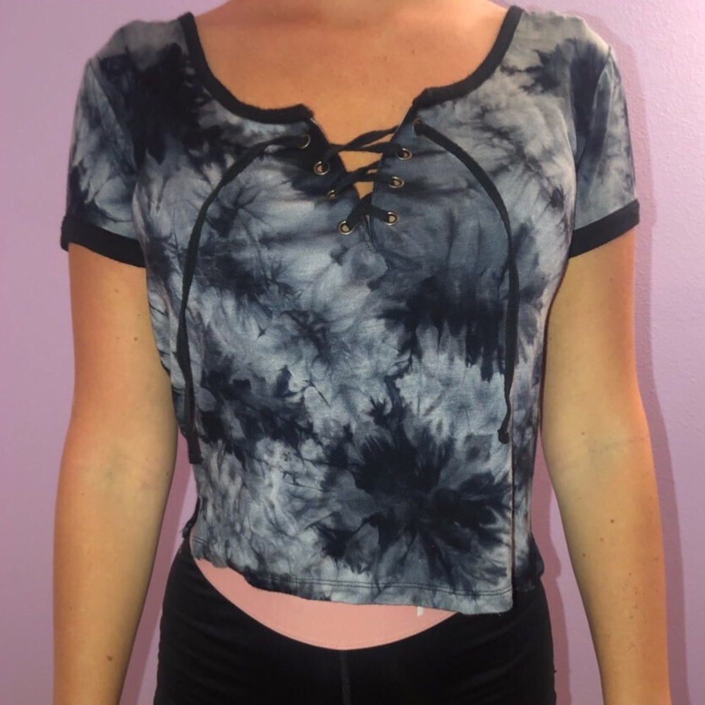 tye dye crop top